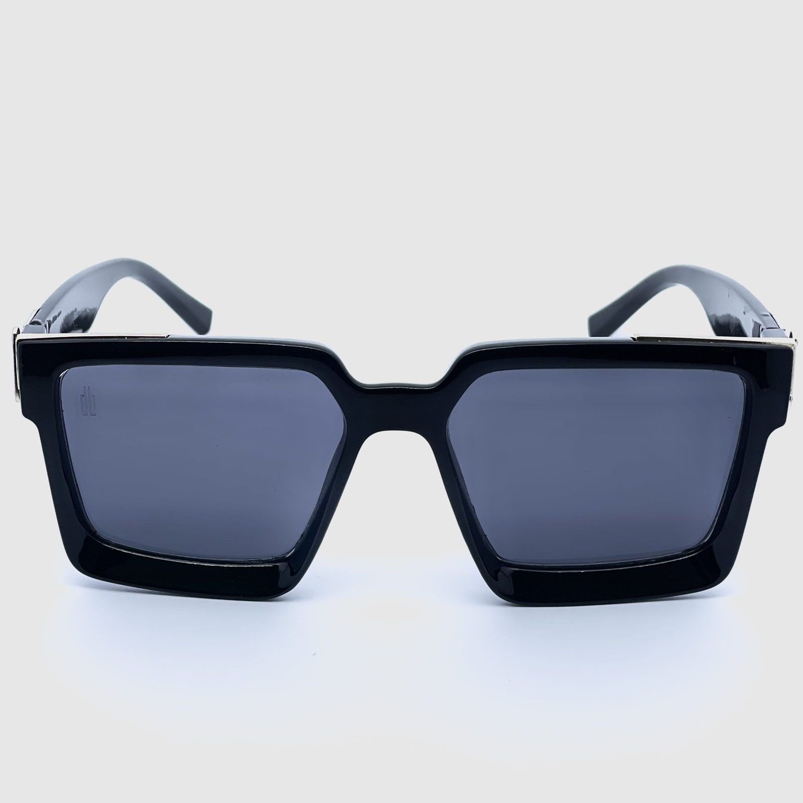 Óculos de Sol Dot Beat Dubai Unissex Quadrado Preto e Dourado - Image 2