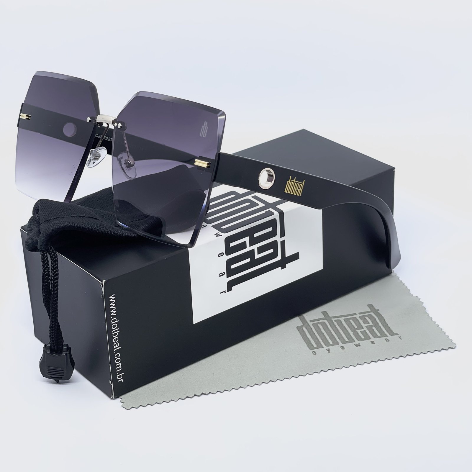 Óculos de Sol Dot Beat Amalfi Feminino Lentes Bisotê - Image 5