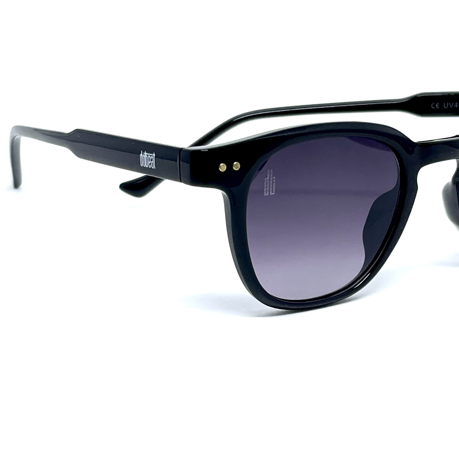 Óculos de Sol Dot Beat Newport Unissex Preto Brilho - Image 3
