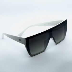 Óculos de Sol Dot Beat Boom Unissex Quadrado Máscara Branco