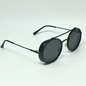 Óculos de Sol Dot Beat Seul Unissex Preto Arredondado