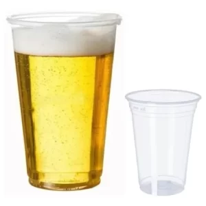 Copo Descartável 500ml Chopp Pp Liso C/ 100 Unidades