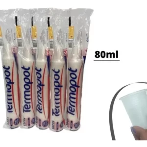 100un Copo Descartável 80ml Copos De Chá Café Transparente
