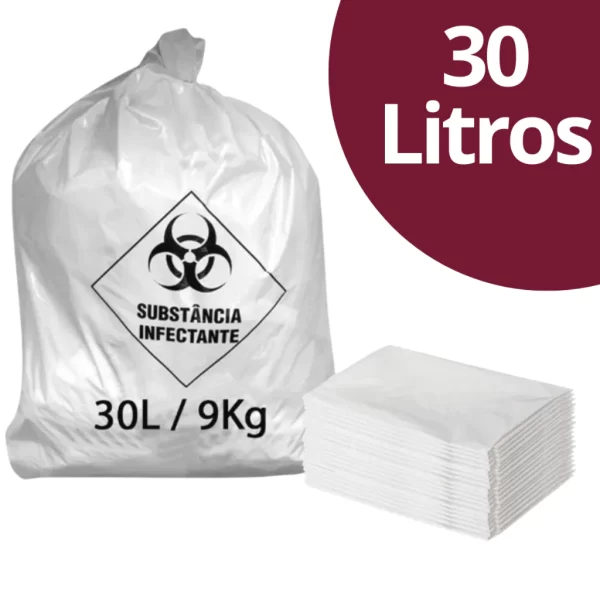 100 Sacos de Lixo Resíduo Infectante Hospitalar Vabene 15L - 50L - 30L - Imagem 6