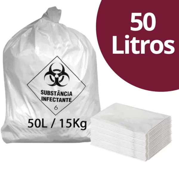 100 Sacos de Lixo Resíduo Infectante Hospitalar Vabene 15L - 50L - 30L - Imagem 5