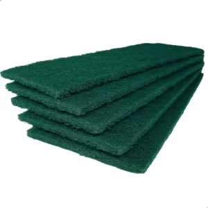 Kit 10 Esponjas Fibra Verde Limpeza Uso Geral 25x10x8mm