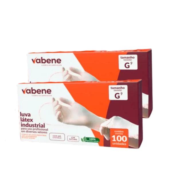 Luvas Látex com Pó Industrial Vabene - 100 unidades - Imagem 4