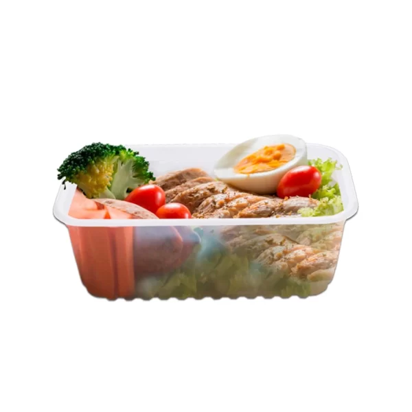 "Kit 48 Unid Pote Retangular Descartável 250/350/500/750/1000ml Microondas Freezer Marmita  " - Imagem 5