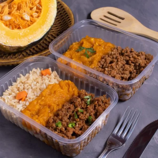 "Kit 48 Unid Pote Retangular Descartável 250/350/500/750/1000ml Microondas Freezer Marmita  " - Imagem 2
