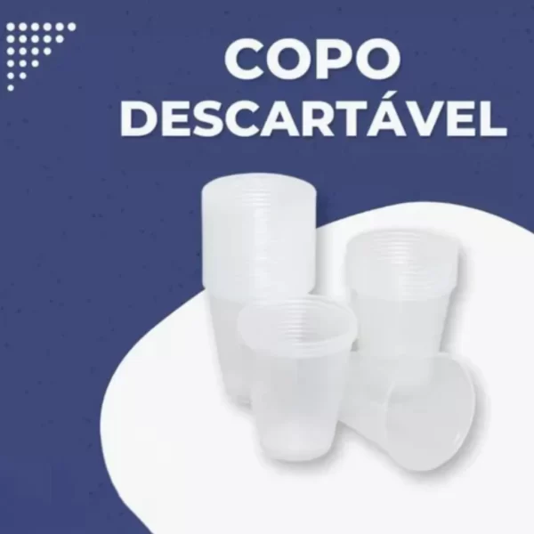 Copo Descartável 180ml Transparente Caixa Com 2.500 Unidades - Imagem 2