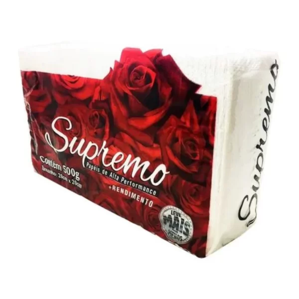 Papel Toalha Interfolha 2 Dobras Extra Branco 20x20 cm 1000 Folhas Enxuga Bem Supremo - Imagem 2