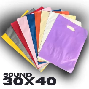 Sacolas Plástica Premium Boca de Palhaço 30x40