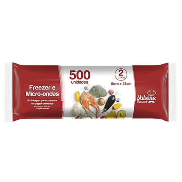 500 Saco Plástico para Freezer e Micro-ondas 2 L , 3 L, 5 L e 7 L - Vabene - Imagem 9