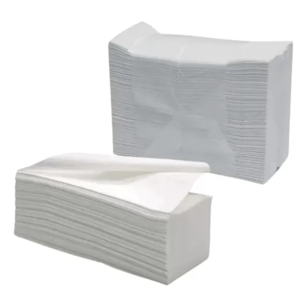 Papel Toalha Interfolha Luxo Branco Puro Ninja Duas Dobras C/ 2400 Fls - Imagem 4