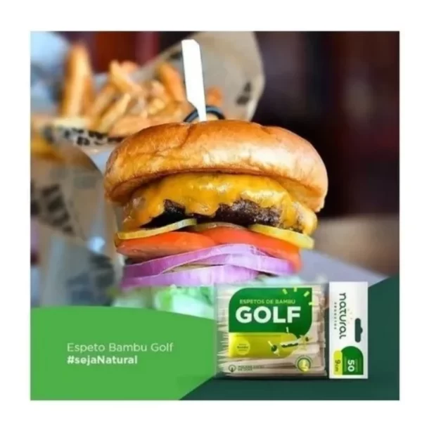 Espeto Bambu Golf Petiscos Sanduiche Lanche 9,15,18,25cm 100 Unidades - Imagem 8