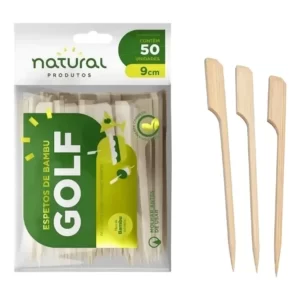 Espeto Bambu Golf Petiscos Sanduiche Lanche 9,15,18,25cm 100 Unidades