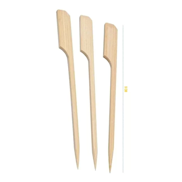 Espeto Bambu Golf Petiscos Sanduiche Lanche 9,15,18,25cm 100 Unidades - Imagem 2