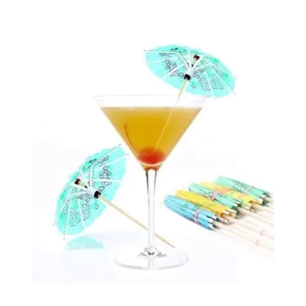 Kit c/ ate 100 Enfeite Drink/bebidas/coquetel Guarda-chuva No Palito Escolha a Quantidade - Imagem 3