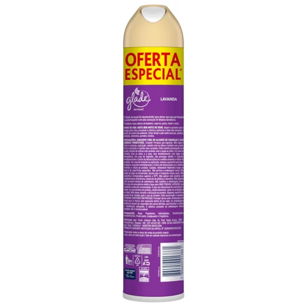 Odorizador de Ambiente Glade Aerossol Lavanda 360ml Grátis 20% de Desconto - Imagem 3