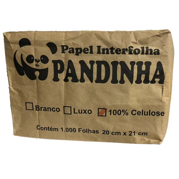 Papel Toalha Interfolha Branco 4000Folhas 100% Cel. Pandinha Fardo - Imagem 4