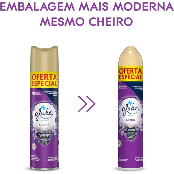 Odorizador de Ambiente Glade Aerossol Lavanda 360ml Grátis 20% de Desconto - Imagem 2