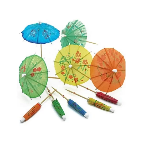 Palitos Decorados Guarda-chuva Para Drinks 300-50 Unidades - Imagem 7