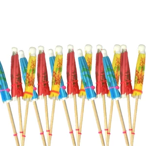 Kit c/ ate 100 Enfeite Drink/bebidas/coquetel Guarda-chuva No Palito Escolha a Quantidade