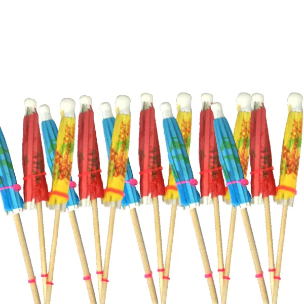 Kit c/ ate 100 Enfeite Drink/bebidas/coquetel Guarda-chuva No Palito Escolha a Quantidade