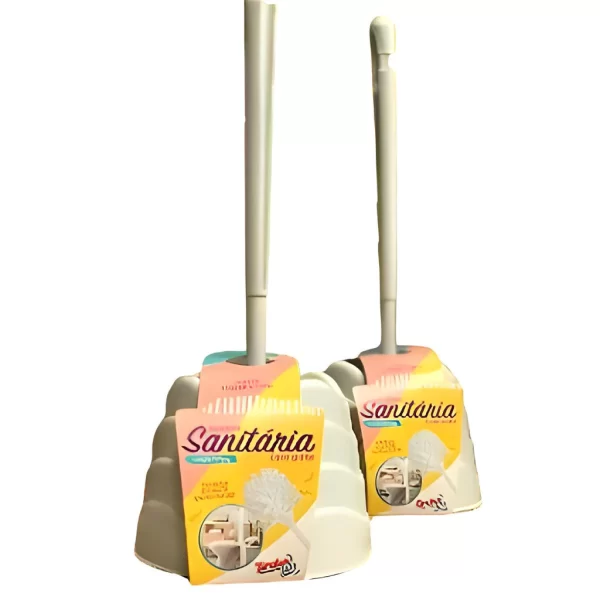 Kit de 5-1 Escovas Sanitárias com Suporte para Limpeza Diária - Alcança os Cantos do Vaso Sanitário - Imagem 3
