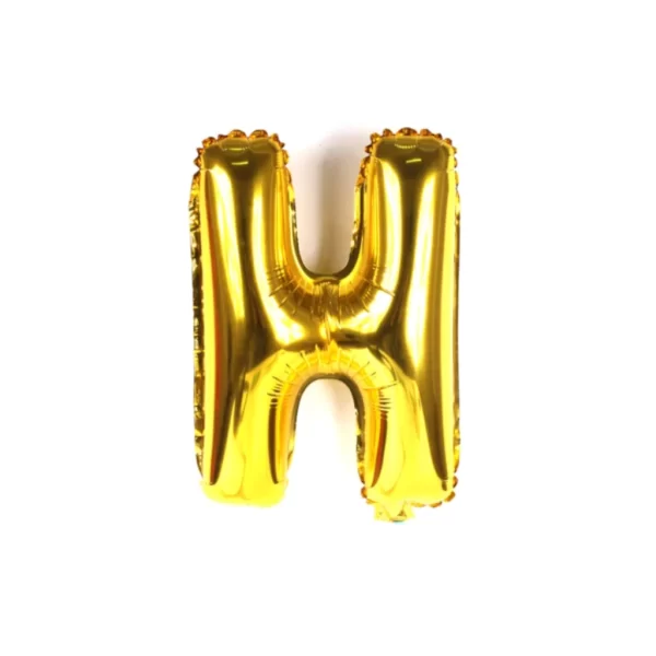Balão Metalizado Letras Alfabeto Dourado A - Z Para Festas - Imagem 5
