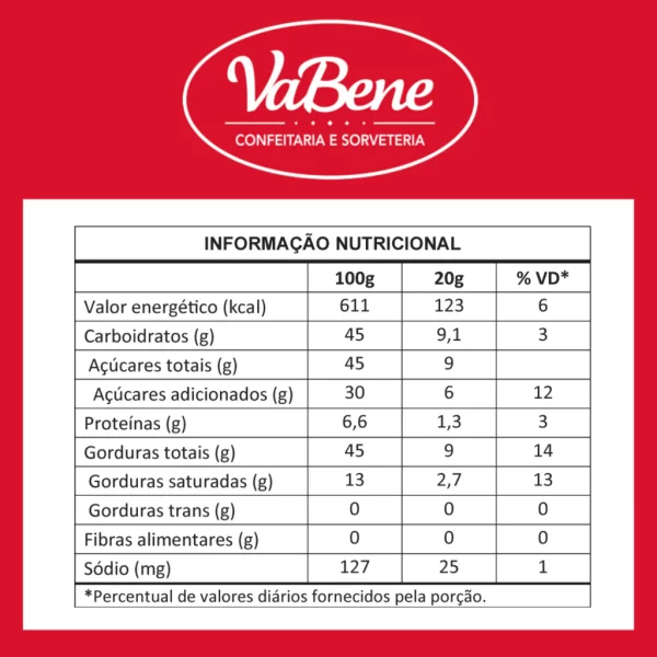 Vabene creme de recheio artesanal confeitaria 1,05kg - Imagem 2