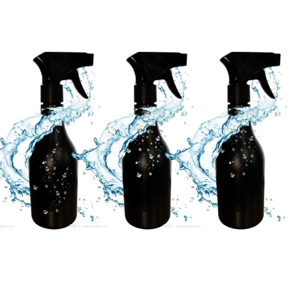 Kit Borrifador Pulverizador White And Black Premium Spray De Gatilho Manual 500ml