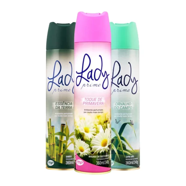 Lady Prime Odorizador Aromatizante De Ambientes 360ml/240g - Imagem 6