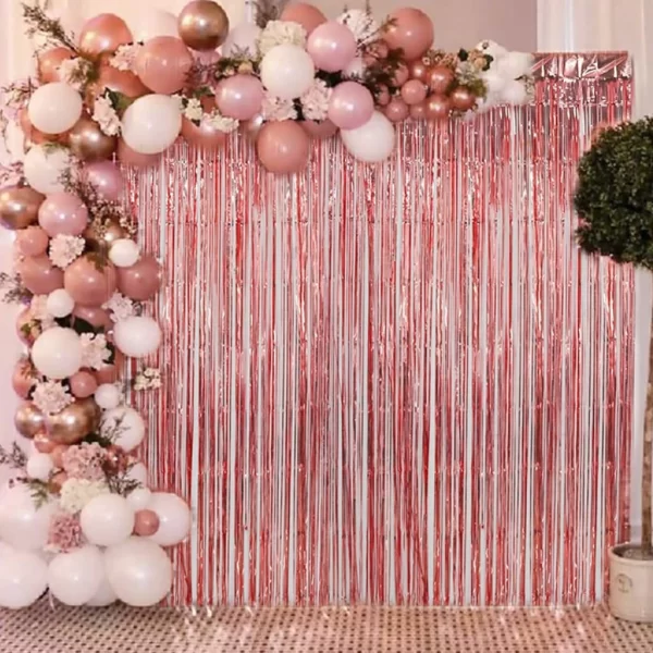 Kit 3 Cortinas Metalizada Fitas Para Eventos Festa Decoração - Imagem 6