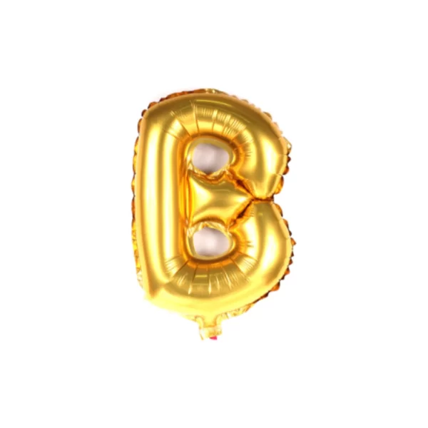 Balão Metalizado Letras Alfabeto Dourado A - Z Para Festas - Imagem 7