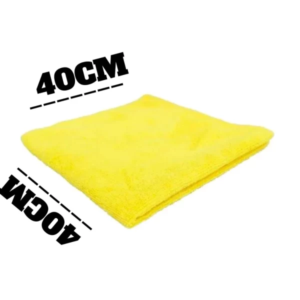 Limpeza Inteligente pano de microfibra 40x40cm cor Preto e Amarelo - Imagem 8