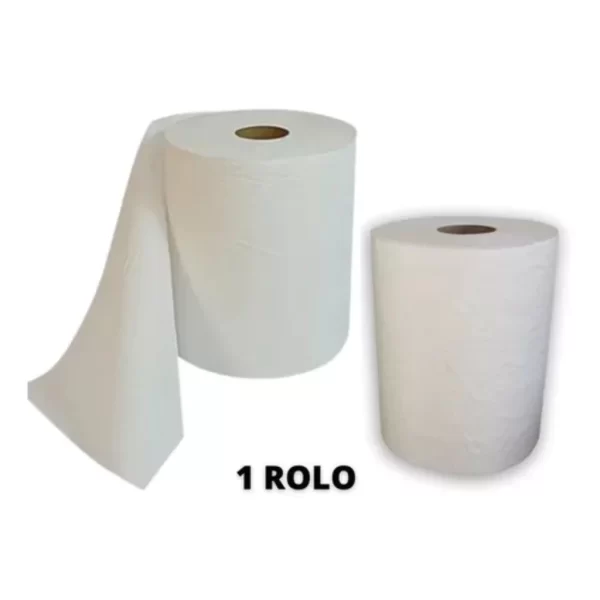 Papel Toalha Bobina 6 Rolos De 500g Branca 100% Celulose