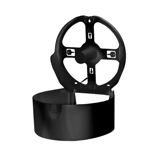 Dispenser Porta Papel Higiênico Rolao 300m Preto ou Branco - Imagem 3