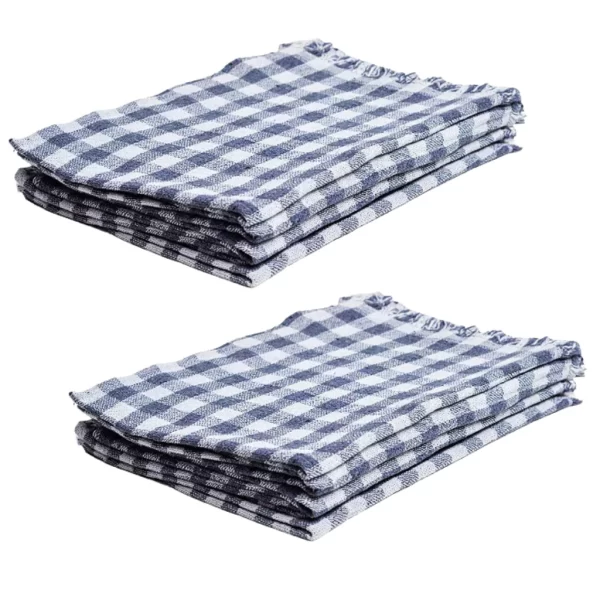 Kit 2 Panos de Chão Xadrêz Azul Grande 58x78cm Para Limpezas - Imagem 6