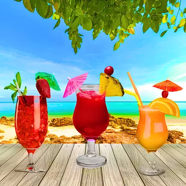 Und Palitos Guarda Sol Guarda Chuva Para Drinks Bebidas 10cm