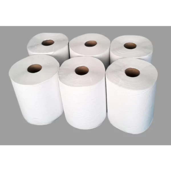 Papel Toalha 500g Bobina 100% Celulose Branco Puro - Imagem 6