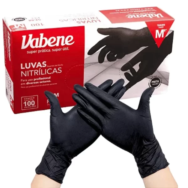 Luva Nitrílica para Procedimento Sem Pó Escolha Cor e Tamanho - 100 Unidades - Imagem 4