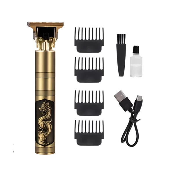 Máquina De Cortar Cabelo Para Barba Masculina Dragão Elétrico Profissional - Imagem 4