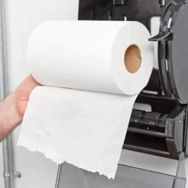 Papel Toalha 500g Bobina 100% Celulose Branco Puro