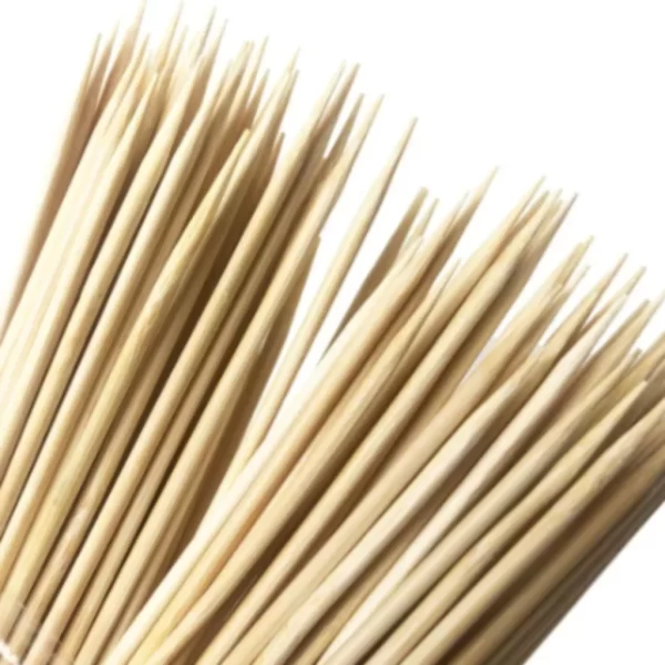 100u Espetinho De Madeira Bambu Para Churrasco E Petiscos - Imagem 6