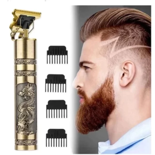 Máquina De Cortar Cabelo Para Barba Masculina Dragão Elétrico Profissional - Imagem 6