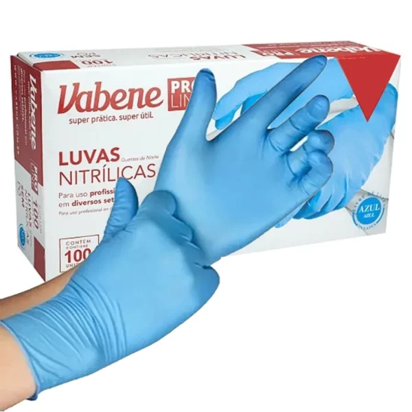 Luva Nitrílica para Procedimento Sem Pó Escolha Cor e Tamanho - 100 Unidades - Imagem 5