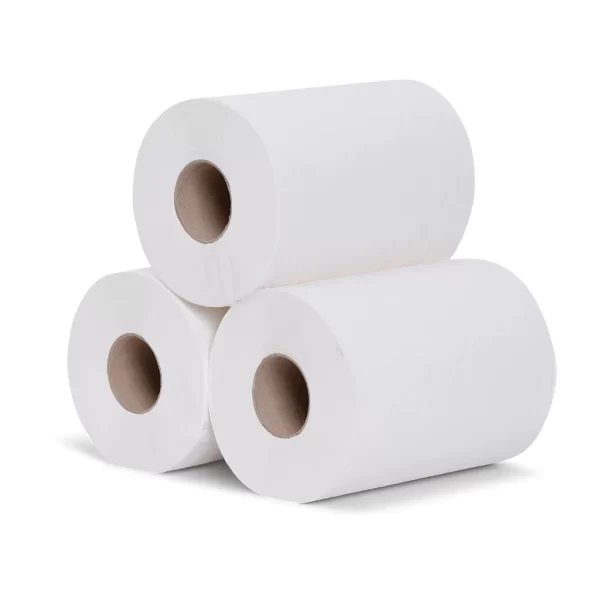 Papel Toalha 500g Bobina 100% Celulose Branco Puro - Imagem 7