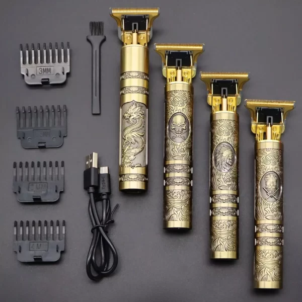 Máquina De Cortar Cabelo Para Barba Masculina Dragão Elétrico Profissional - Imagem 8
