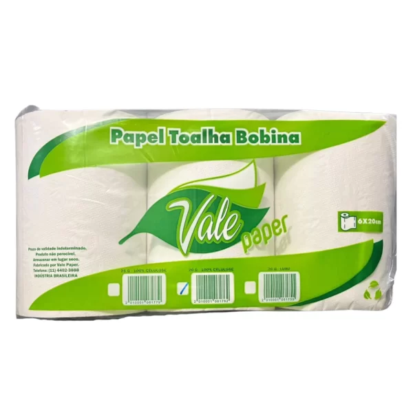Papel Higiênico Rolão Institucional Branco Folha Simples C/ 8 Rolos - Full - Imagem 6